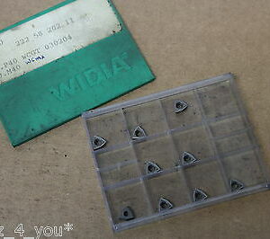 9x New Widia WCGT030204 P30 P40 Carbide Inserts For Drilling CI638