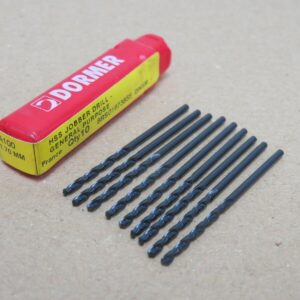 9x Dormer A100 1.70mm HSS Parallel Shank Jobber Drill