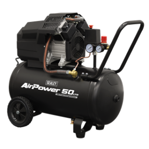 Air Compressor 50L V-Twin Oil Free Direct Drive 3hp
